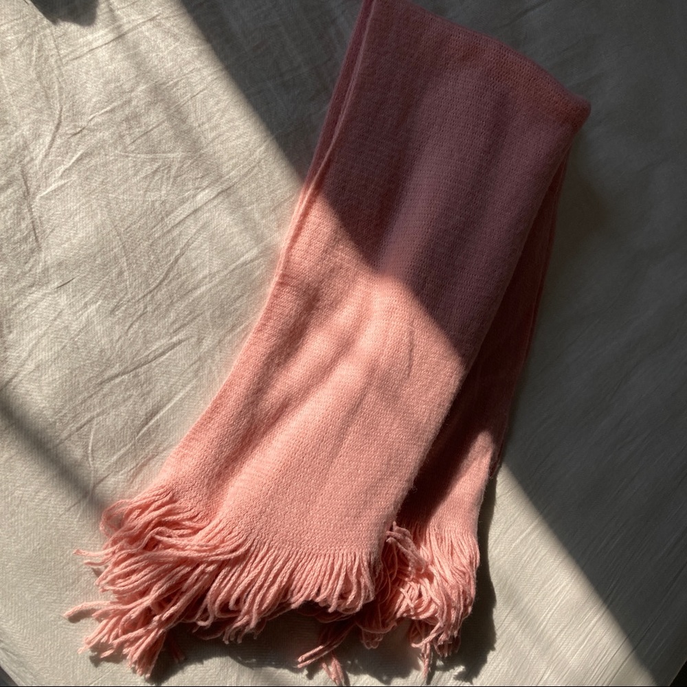 Dusty Rose Acrylic H&M Knit Scarf
